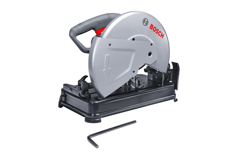 Bosch CO210 metal cut-off saw with safety cover.