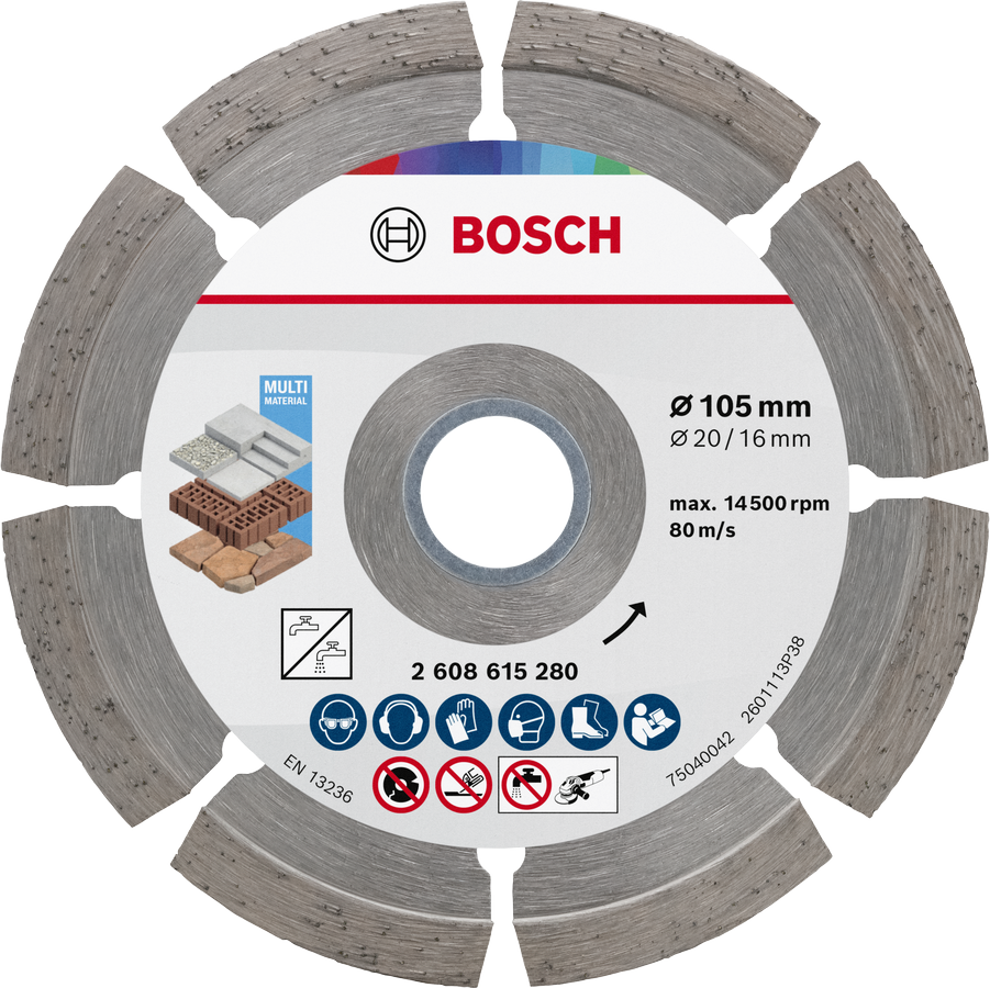 Bosch Multi Material Diamond Cutting Disc 105 mm.