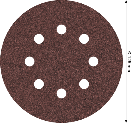 Bosch PRO E466 sanding disc 125 mm 8 holes.