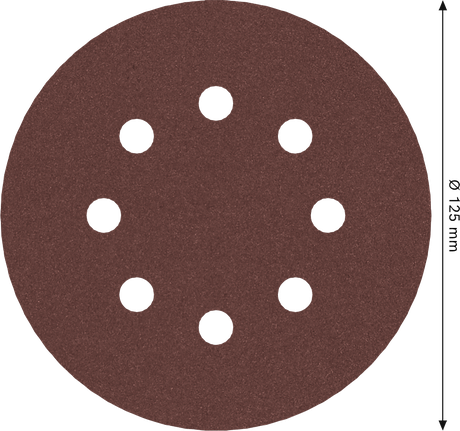 Bosch PRO E466 sanding disc 125mm 8 holes grit 320.
