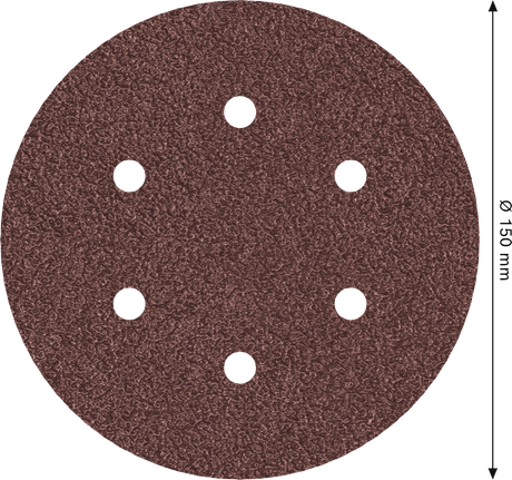 Bosch PRO E466 sanding disc 150mm 6 holes grit 40.