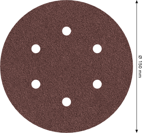 Bosch PRO E466 sanding disc 150mm 6-hole grit 60.