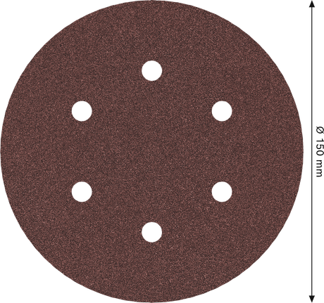 Bosch PRO E466 sanding disc 150mm 6 holes grit 120.