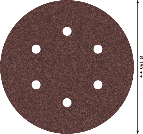 Bosch PRO E466 sanding disc 150 mm 6 holes.