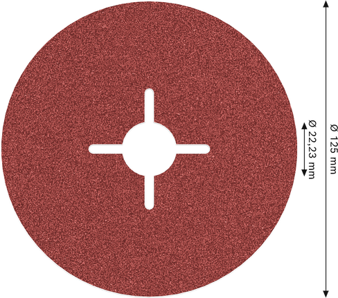 Bosch PRO R780 Fibre Disc 125 mm G80 for sanding.