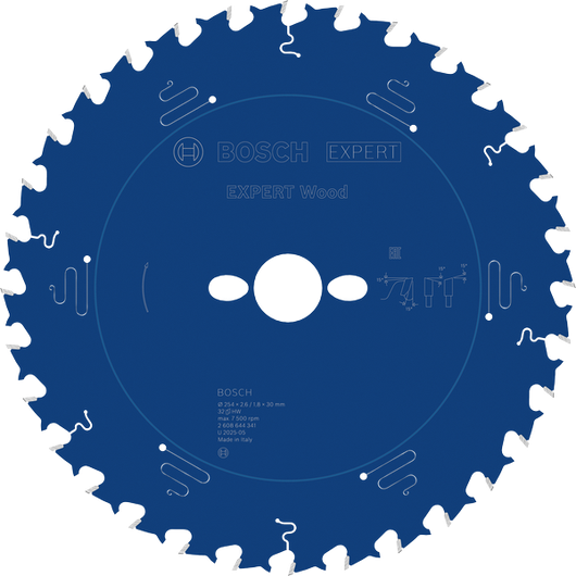 Bosch EXPERT Wood circular saw blade 254 mm, 32 teeth.