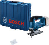 Bosch GST 185-LI cordless jigsaw with carrying case.