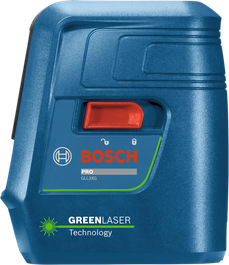 Bosch GLL3XG laser leveling tool with green laser.