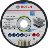 Bosch stainless steel and metal cutting disc 105 x 1.2 x 16 mm.
