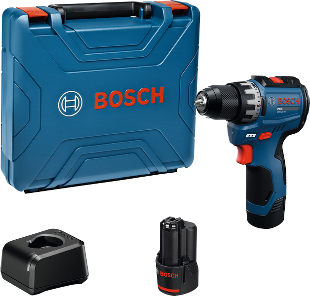 Bosch cordless drill set.