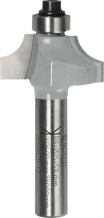 Bosch router bit ovolo with ball bearing R6x25 mm.