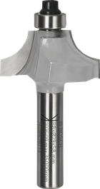 Bosch router bit ovolo with ball bearing, 8 mm shank.