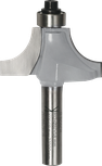Bosch router bit Ovolo with ball bearing, 12 mm radius.
