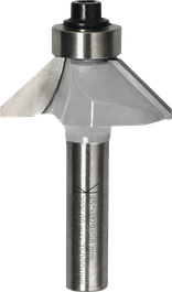 Bosch router bit chamfer 45 degree 29 mm with 8 mm shank.