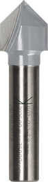 Bosch router bit V-Groove 12mm 90 degree shank 8mm.