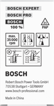 Bosch router bit straight two flutes Ø25 L20 shank 8 mm.