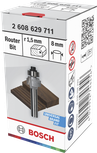 Bosch router bit R1.5 x Ø16 mm shank 8 mm.