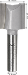 Bosch router bit straight two flutes 19x25x8 mm.