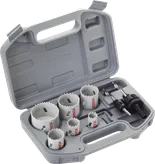 Bosch hole saw kit in plastic carrying case.