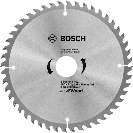 منشار دائري Bosch ايكو للخشب 190 مم 48 سن.