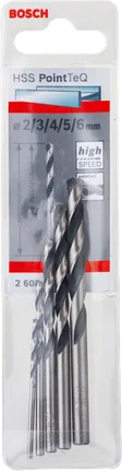 مجموعة مثقاب Bosch HSS PointTeQ مقاس 2-6 مم.