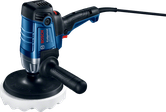 ماكينة تلميع Bosch GPO 950 مع مدخل 950 واط ومقبض جانبي.