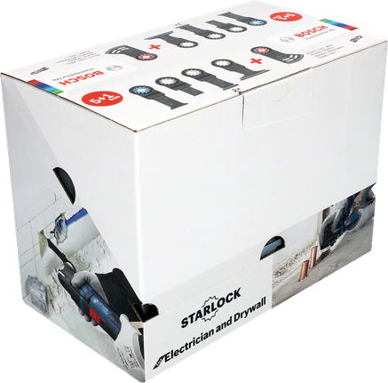 مجموعة Bosch Starlock لشفرات الكهرباء والجدران الجافة.