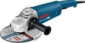 ماكينة صنفرة زاوية Bosch GWS 26-230 H مع قرص مقاس 230 مم.