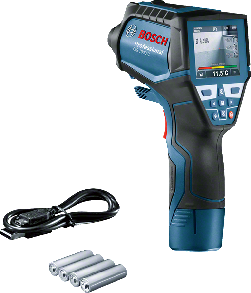 جهاز الكشف الحراري Bosch GIS 1000 C مع شاشة.