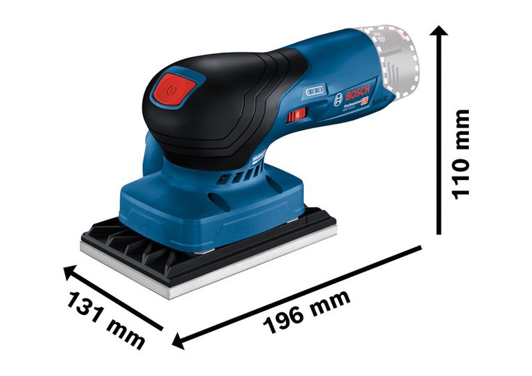 ماكينة صنفرة مدارية لاسلكية Bosch GSS 12V-13، بطارية 12 فولت.
