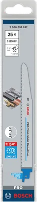 شفرة Bosch PRO Thick Metal Demolition S1130CF 25 قطعة.