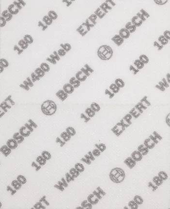 ورقة صنفرة يدوية Bosch EXPERT W480 Web مقاس 1/4 بوصة، حبيبات 180.