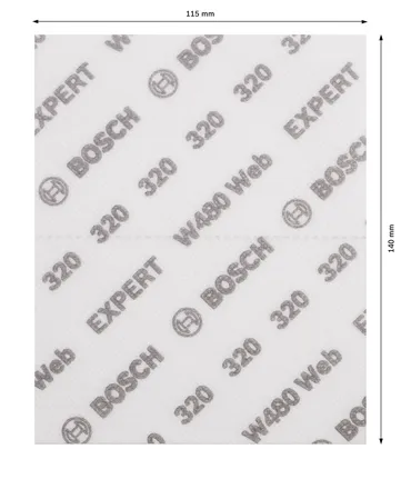 ورقة صنفرة يدوية Bosch EXPERT W480 Web 1/4 G320.