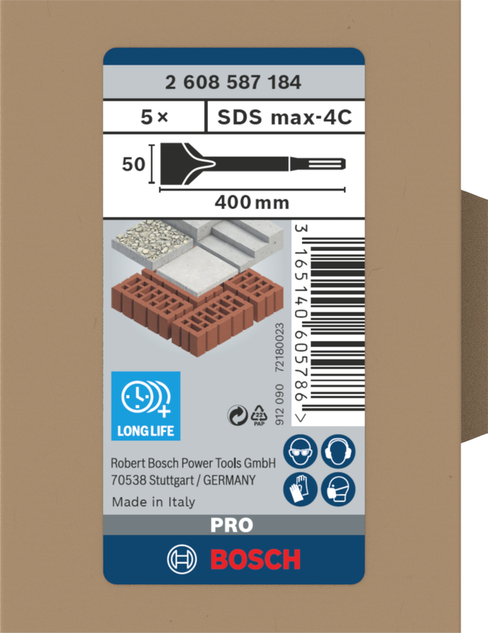 طقم أدوات PRO SDS max-4C