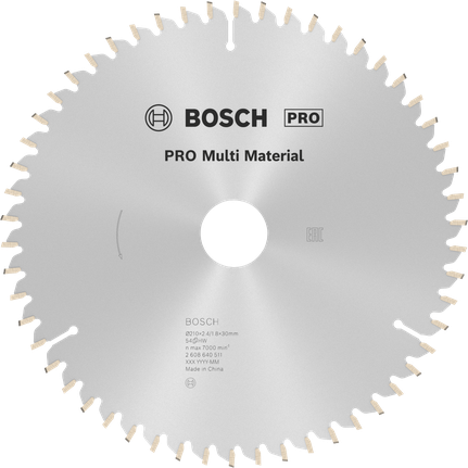 شفرة المنشار الدائرية Bosch PRO Multi Material، 54 سنًا.