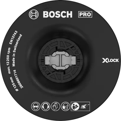 ملحق Bosch PRO Backing Pad Soft مقاس 125 مم X-Lock.