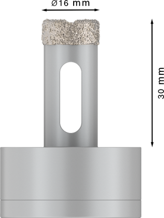 قاطع النواة الجافة السيراميكية Bosch PRO مقاس 16 × 30 مم X-Lock.