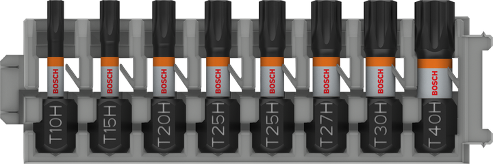 مجموعة رؤوس المثقاب Bosch PRO TH من T10H إلى T40H، 8 قطع.