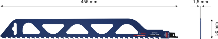 شفرة المنشار الترددي Bosch EXPERT Hollow Brick S 2243 HM.