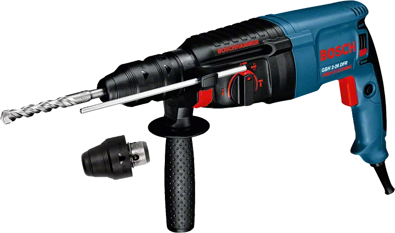 مطرقة دوارة Bosch GBH 2-26 DFR مع ظرف سريع التغيير.
