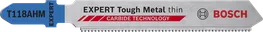شفرة المنشار الكهربائي Bosch EXPERT Tough Metal T118AHM، أسنان من الكربيد.
