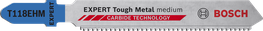 شفرة المنشار الكهربائي Bosch EXPERT Tough Metal T118EHM مع أسنان من الكربيد.