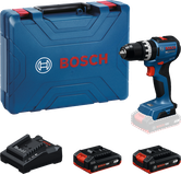 مجموعة مثقاب Bosch GSB 18V-52 مع بطاريات وشاحن.