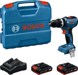 مجموعة مثقاب لاسلكي Bosch GSB 18V-65 مع بطاريات.