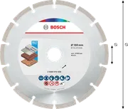 قرص قطع الماس متعدد المواد من Bosch 180 مم للقطع الشامل.