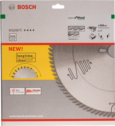 Bosch Expert for Wood circular saw blade.