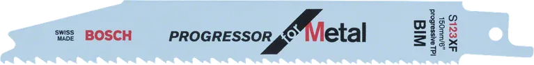 Bosch S 123 XF bi-metal reciprocating saw blade for metal.