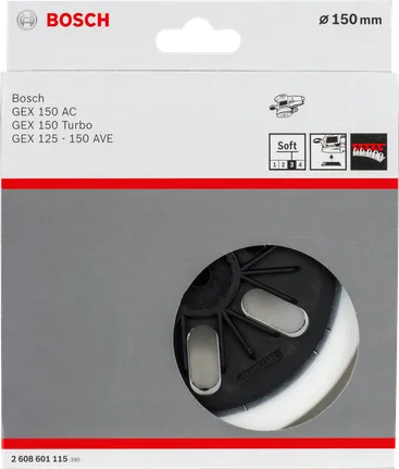 Bosch 150 mm soft sanding pad.