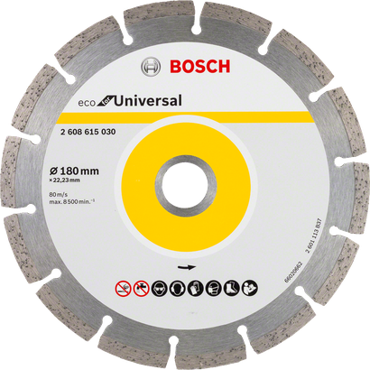 Bosch Universal segmented diamond cutting disc 180mm.