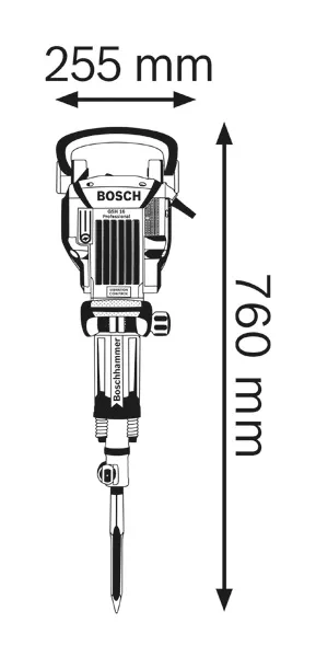 Breaker dimensions diagram.